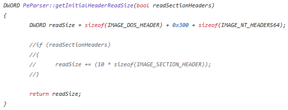 getInitialHeaderReadSize