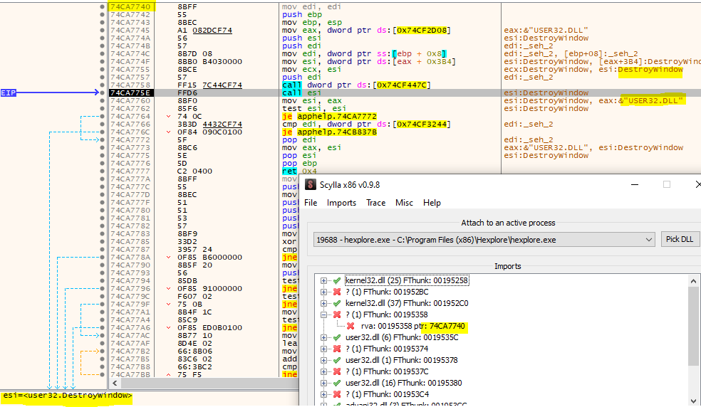 Fixing IAT